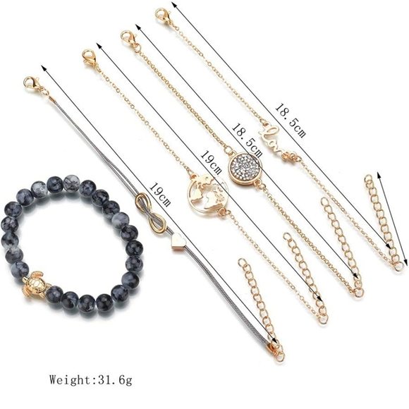 Five Different Bundles of Bracelets - Picture 8 of 8